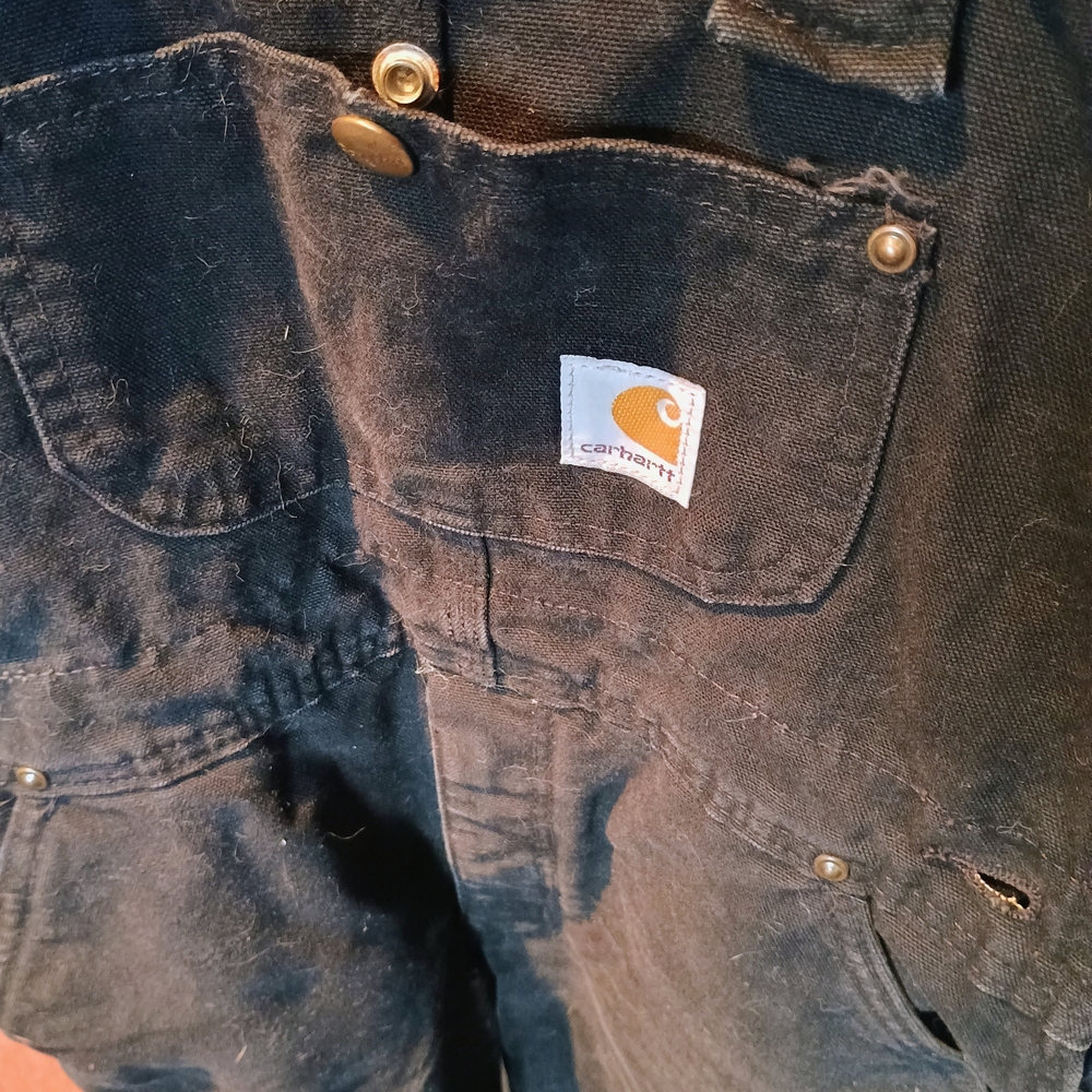 Carhartt Dark Gray Work Overalls Insulated - Picture 2 of 7